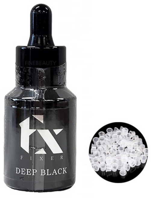 두피전용색소 픽서 SMP색소 +투명실리콘색소컵낱개100개 정수리색소, 픽서두피색소