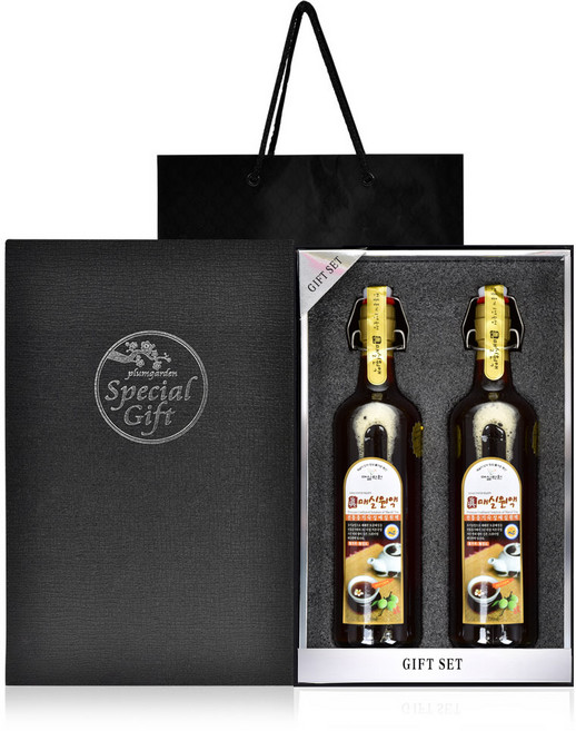 매실락원 전통옹기 3년숙성 진매실원액 스페셜 선물세트, 2개, 720ml, 2개