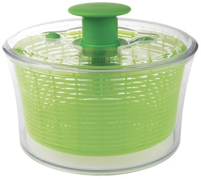 코스트코 옥소 소프트웍스 야채탈수기 샐러드볼 채반, 투명+그린, 1개
