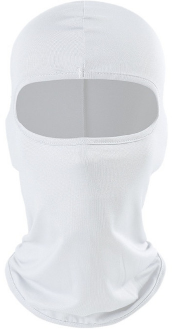 자외선차단 쿨링 사이클링 바이크 바라클라바 스포츠 넥워머 마스크, 원 사이즈, TT-D-21 흰색, 1개