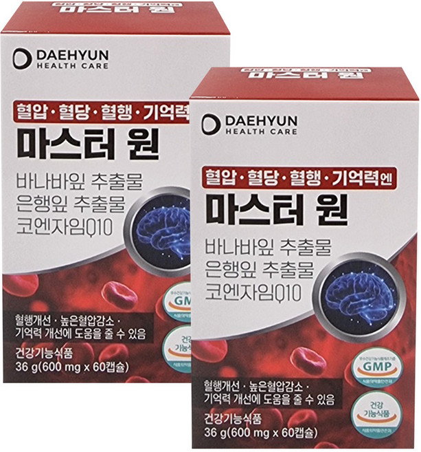 대현헬스케어 마스터원, 2개, 60정