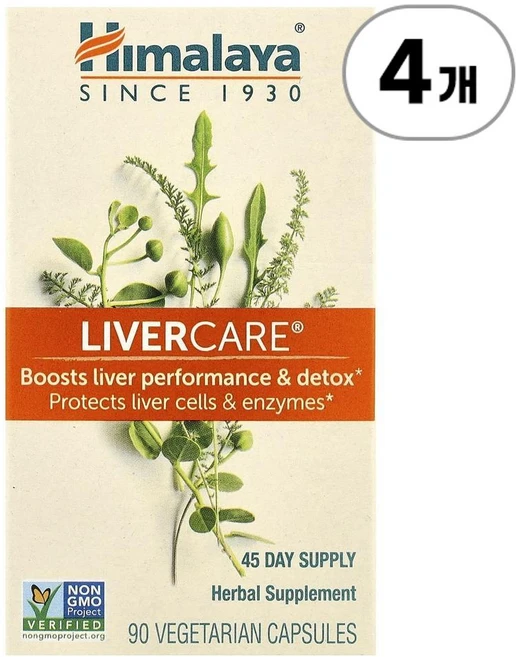 히말라야 리버 케어 Himalaya LiverCare® 90정, 4개 - 쿠팡