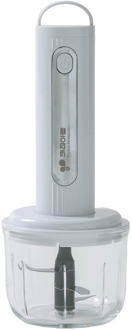 키친아트 전동 유리 멀티블렌더 다용도 만능 야채 무선다지기 믹서기 2종 칼날 분쇄기, KAH3