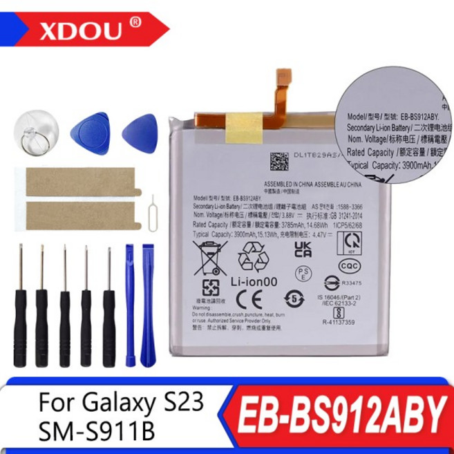 2026년형 새 EB-BS912ABY 3900mAh 삼성 호환 호환 S23 SM-S911B 휴대폰 배터리 교체용