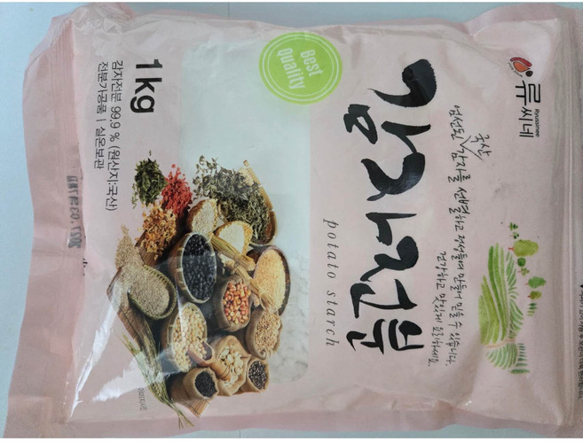 류씨네 감자전분 (국내산) [1kg], 류씨네 감자전분 (국내산) 1kg, 1개, 1kg