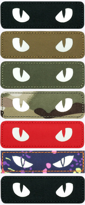 야광 눈 커스텀 패치 DE003 - 전술 반사 가방 고양이 눈 밀리터리 백팩 전술 전투 군인 군용 식별 유니폼