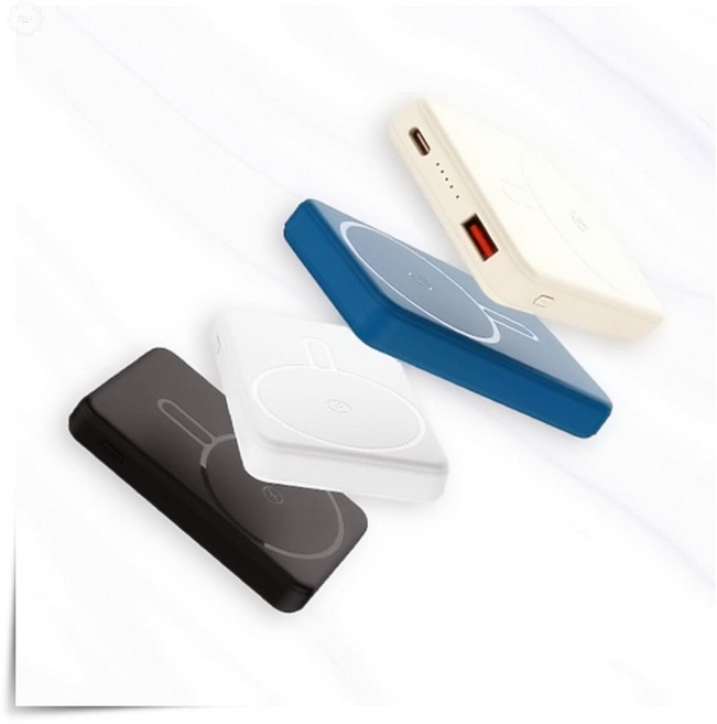 스마텍 PD 20W 유무선 고속 충전 보조배터리 화이트 10000mAh