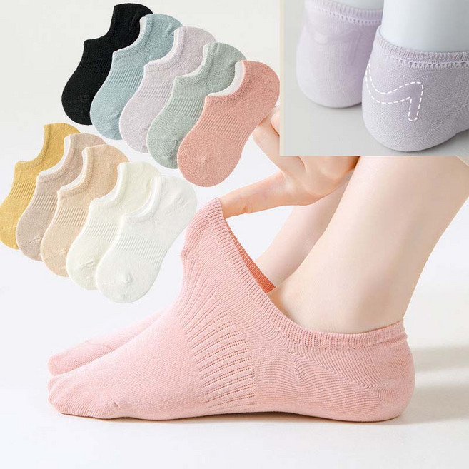 여름 여성양말 순면95% 페이크삭스 덧신 스니커즈 양말 5켤레세트