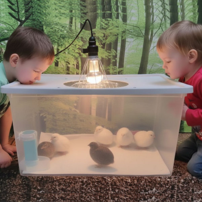 KC인증 병아리육추기 / 미니메추리육추기.병아리집, 1개