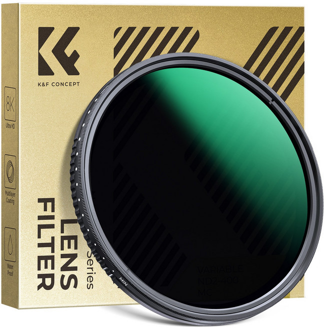 K&F CONCEPT 슬림 가변 ND필터 ND2-400 D시리즈, 72mm