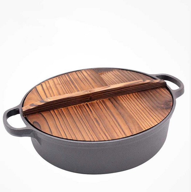 안성주물가마솥 조선 무쇠 솥뚜껑구이판 58cm 아궁이 굴뚝 붙지않는 무쇠주물팬, 28cm높이6cm 유리뚜껑증정, 1개