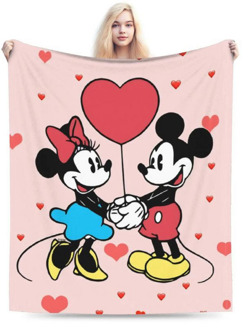 미키와 미니 담요 사이즈 털 플러시 소파 침대용 무릎담요, 1개