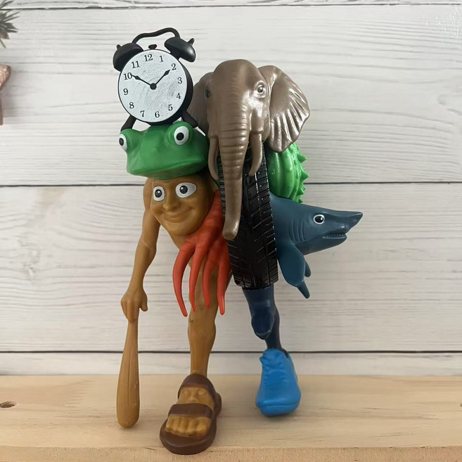 이탈리안 브레인롯 Italian brainrot 합체 조립 피규어 트리파 트로파 트랄랄라 리릴리 릴라 퉁 퉁 사후르 보네카 퉁 퉁 트랄랄레로 트리피 트로파 크로코디나, 1개