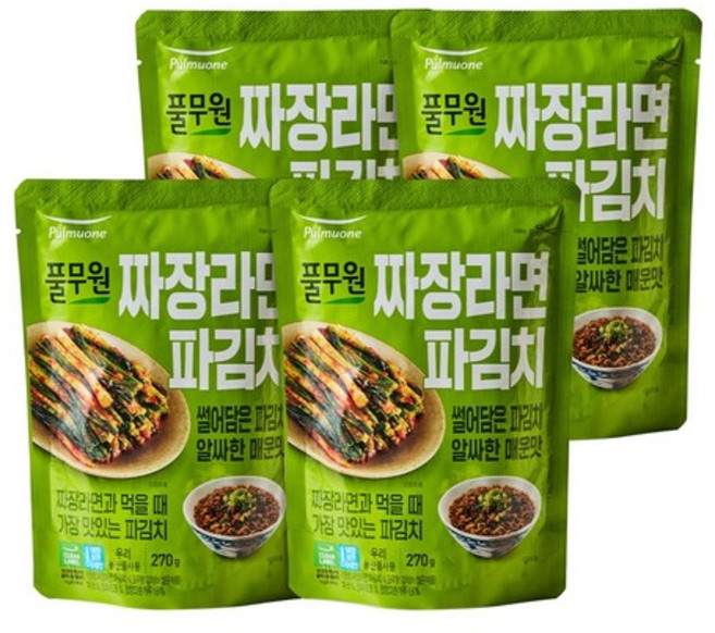 짜장라면 파김치 (270g) x4개, 짜장라면 파김치 (270g) x 4개