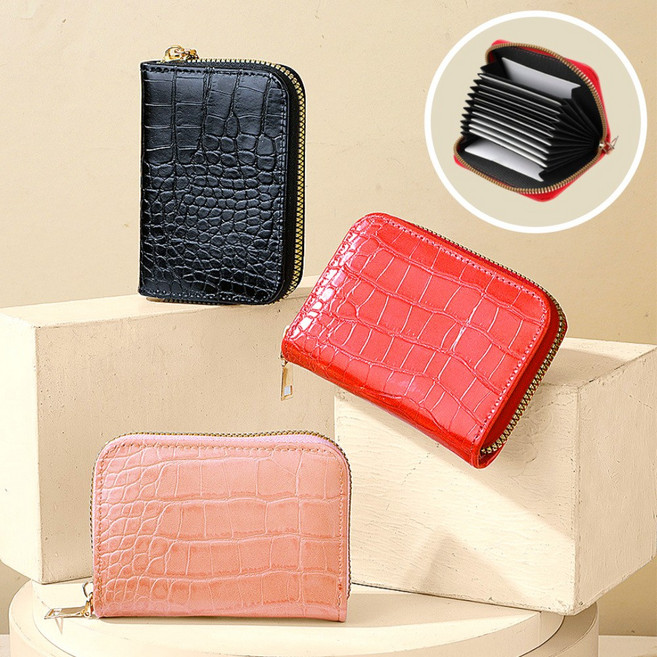 아르모노 아코디언 카드지갑 여자 슬림 미니