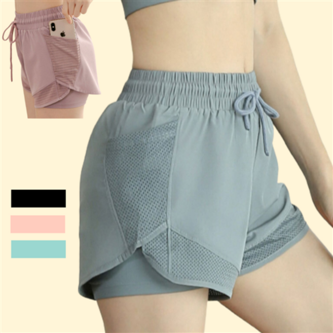 여자 투인원레깅스 쿨힙커버레깅스 숏츠 숏