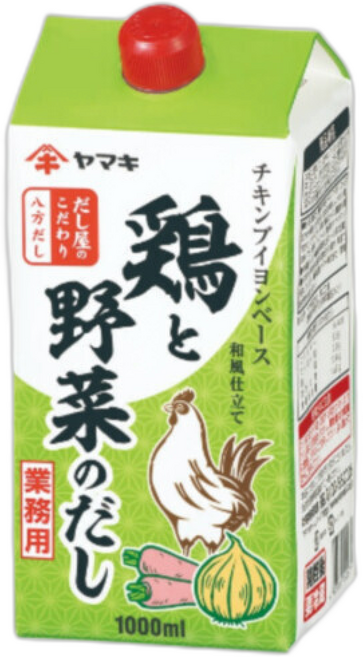 야마끼 야채 치킨스톡 백년기업 / 일본 현지의 맛 그대로, 1개, 1L