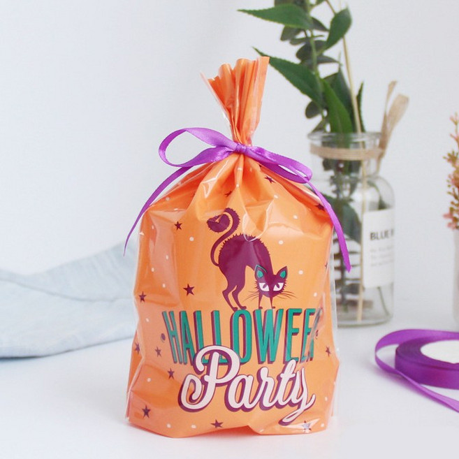 땡쓰몰 할로윈 포장용품, 1매, 02.M자선물봉투/02.오렌지