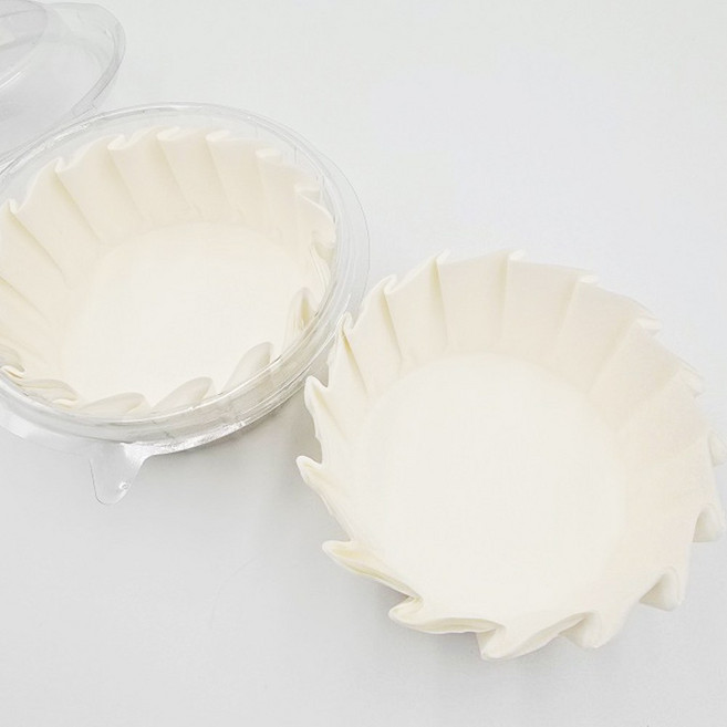 바스크케익유산지 케익컵 케익유산지 50매 소 원형 백색유산지, 1개, 바스크케익유산지 소 50매