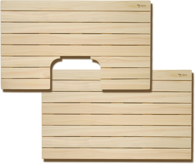 대한민국 유림편백 편백나무 원목 욕실 화장실 현관 발판 소형평 외 5종, 01_ (소형 평) 650x430, 1개