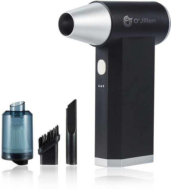 오지렌 초강력 무선 에어건 차량용 청소기, 블랙, 1개