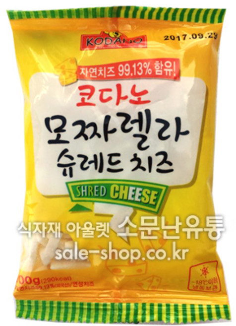 코다노 모짜렐라 슈레드 피자치즈100g, 1개, 100g