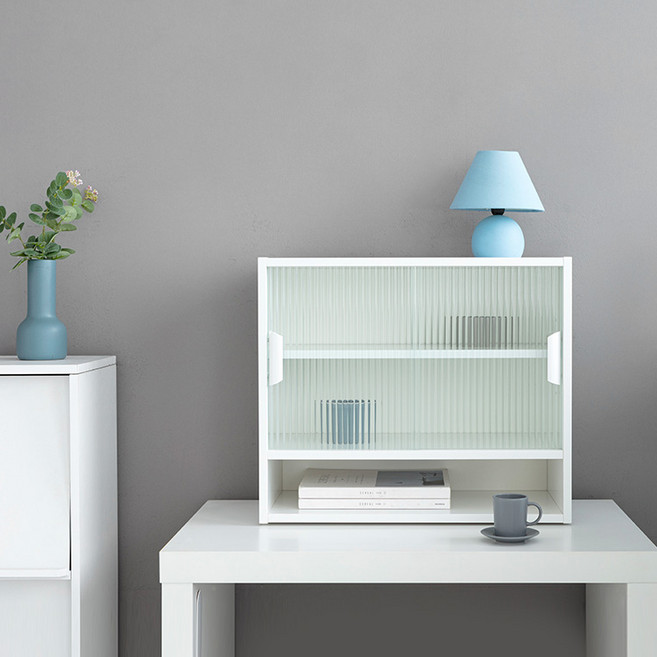 피크 2문 미니수납장 550, 화이트 1807.1612