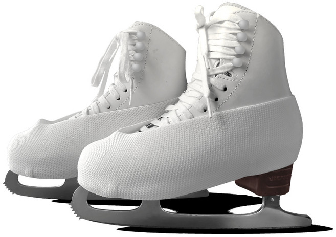 스케이팅화 보호 케이스 띠 망 아대 날집 피겨 털 커버 N-0017, (대)화이트, 1개