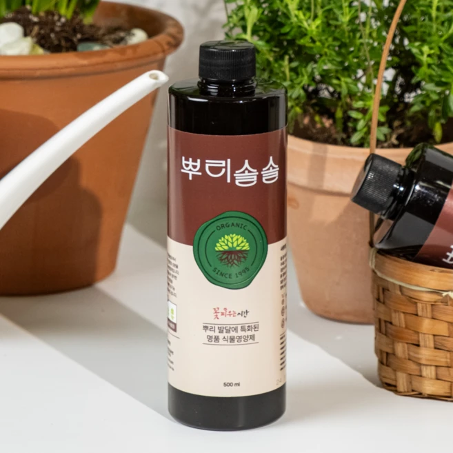 꽃피우는시간 뿌리솔솔 뿌리영양제 500ml, 1개 - 쿠팡