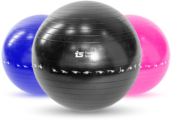 티에스 짐볼 65cm 필라테스 요가 스트레칭 코어운동, 블루