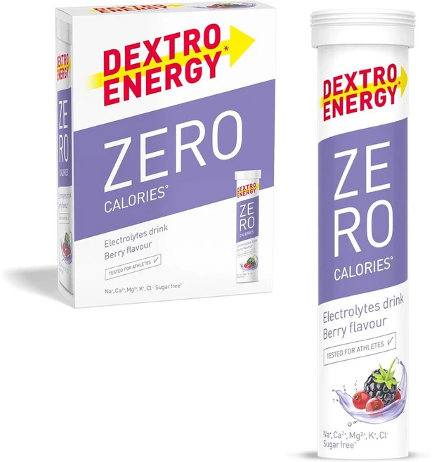 독일 덱스트로 에너지 Dextro Energy Zero Calories Berry 제로 칼로리 발포정 베리맛, 1개, 60정 - 쿠팡