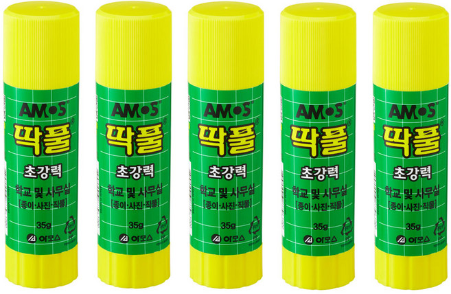 아모스 딱풀, 35g, 5개