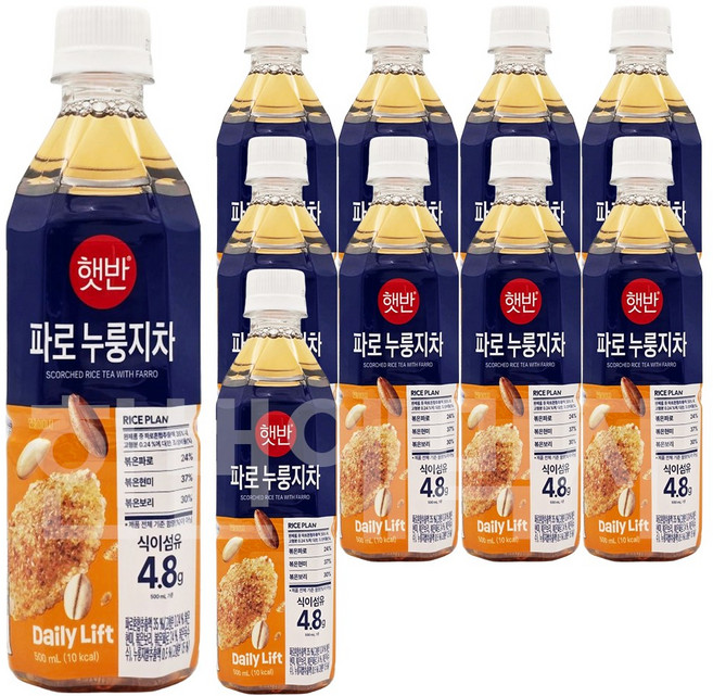햇반 파로 누룽지차, 10개, 500ml