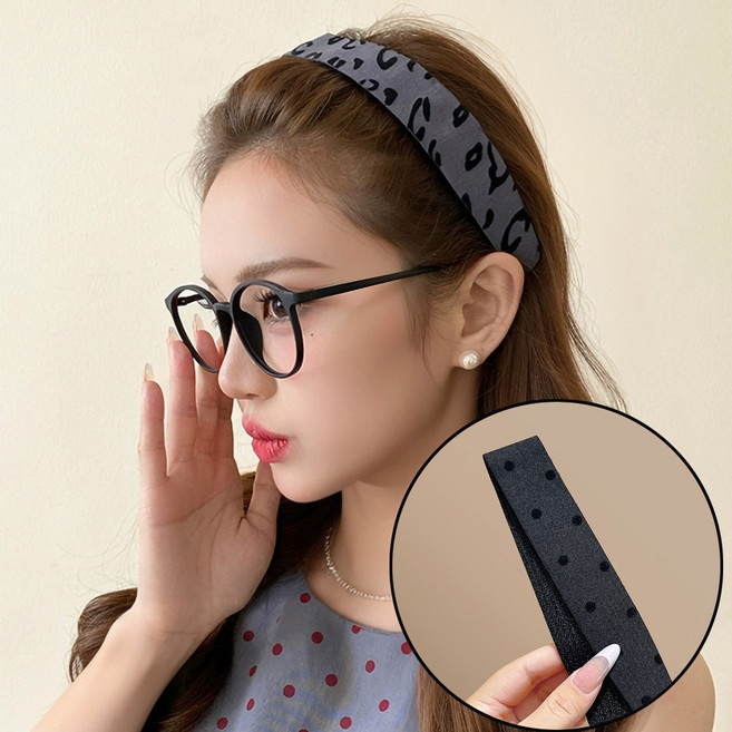 미즈코스 간편한 세안 잔머리 앞머리 정리 화장 찍찍이 머리카락 고정