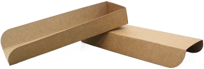 제이팩토리 소떡 종이 받침 20cm 접이식 크라프트 닭꼬치트레이 소, 500개, 1세트