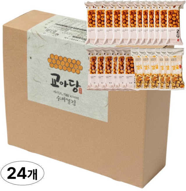 교아당 수제 오란다 복합선물세트 (플레인 강정/호땅 강정/우리쌀 오란다/투명쇼핑백 포함), 1세트, 648g