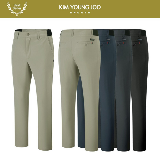 봄가을용 김영주스포츠 남성 스판 골프 팬츠 MP950
