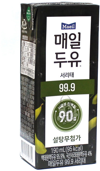 매일두유 99.9 서리태, 1개, 190ml