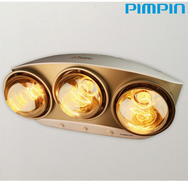 핌핀 3구 욕실히터 PPH-8250H 램프 3구 욕실 화장실 전기히터 순간발열 825W