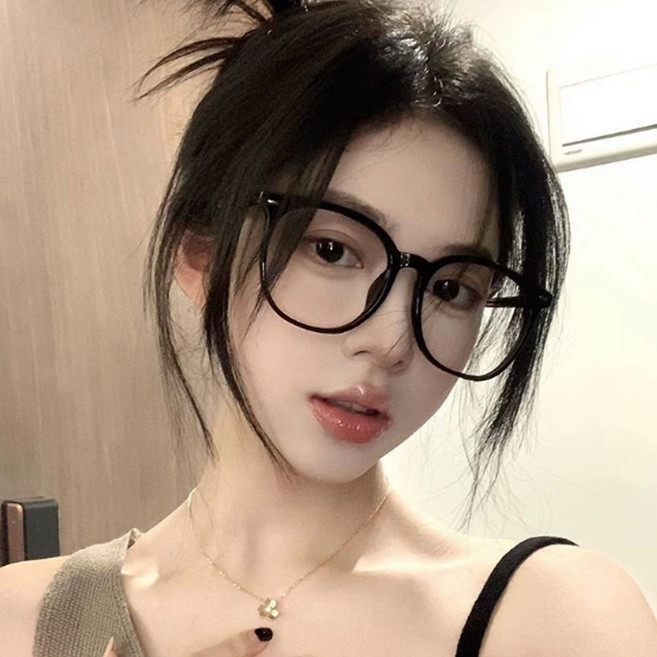 쌩얼보호 중안부삭제 빅사이즈 오버핏 오버사이즈 대두 XL 동글이 라운드 뿔테 094