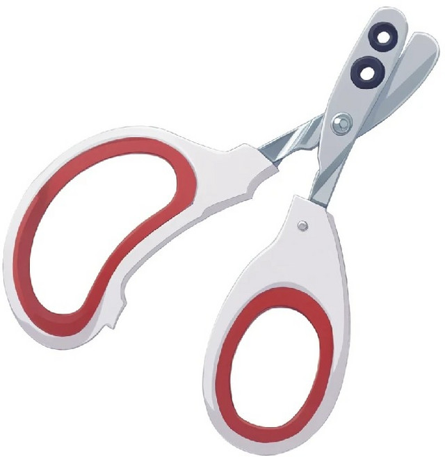 나가지마 강아지 고양이 발톱깎이, 1개, 레드