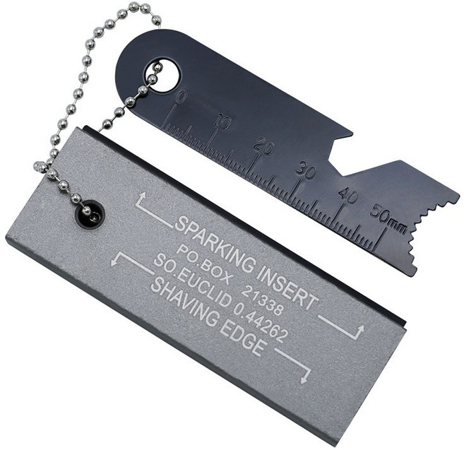 까마느 캠핑 부싯돌 불꽃 마스네슘 스틱 파이어 스타터 다용도 야외 아웃도어, 블랙, 1개