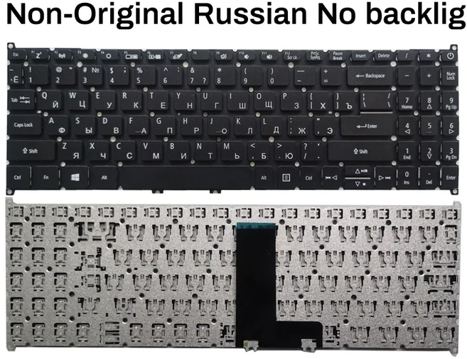 에이서 아스파이어 노트북 키보드 러시아어 미국 스페인어 라틴 S50-51 N18C1 N18Q13 N19H1 용 프, 06 Non-Original RU