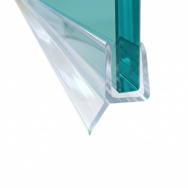 샤워부스 물막이 하부용 프로파일 (80cm / 2개입), 135도 (연질10mm), 투명