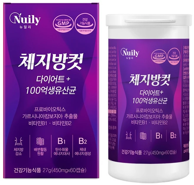 체지방컷다이어트+100억생유산균60캡슐 뉴일리, 1개, 120정 - 쿠팡