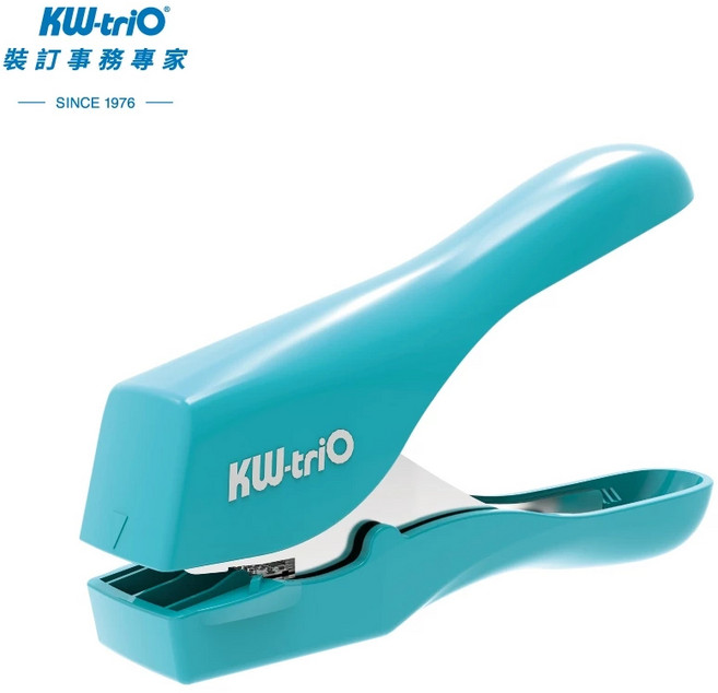 KW-trio 無針釘書機 輕巧省力 保護文件, 藍色, 1個