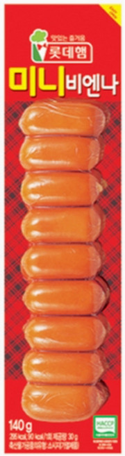 롯데 미니비엔나, 12개, 70g