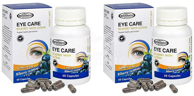 마더네스트 아이 케어 빌베리 루테인 Mothernest Eye Care Bilberry with Lutein 10000mg, 2개, 60정