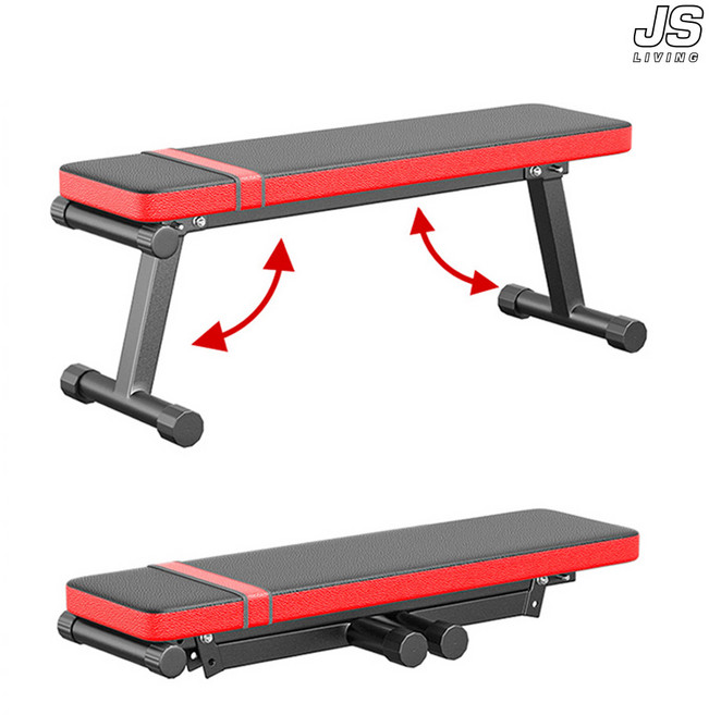 JS리빙 (리퍼브 40% 할인) 헬스평밴치 접이식 평벤치 인클라인 벤치 헬스 홈트 벤치 프레스 플랫 벤치 아령 덤벨 전신 운동기구 바벨 웨이트 용품-DFWV123482-902567, (새상품)-체프 접이식 평벤치