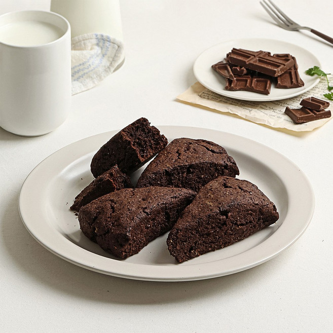 [다신샵] 통밀 저당 스콘 초코 65g / NO 하얀밀가루, 2개